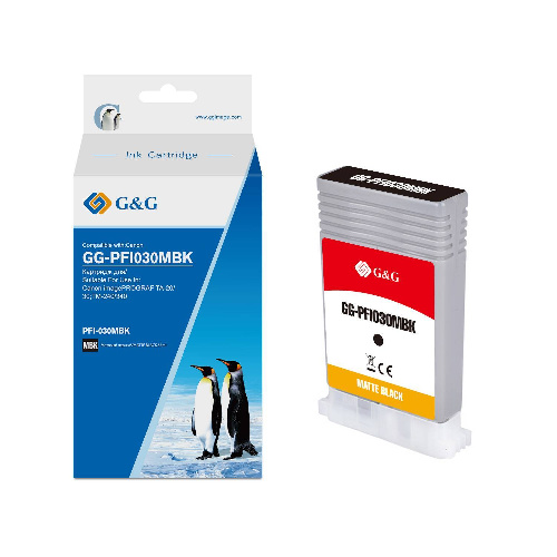 Картридж струйный G&G, аналог Canon PFI030MBK (3488C001) матовый черный 55ml