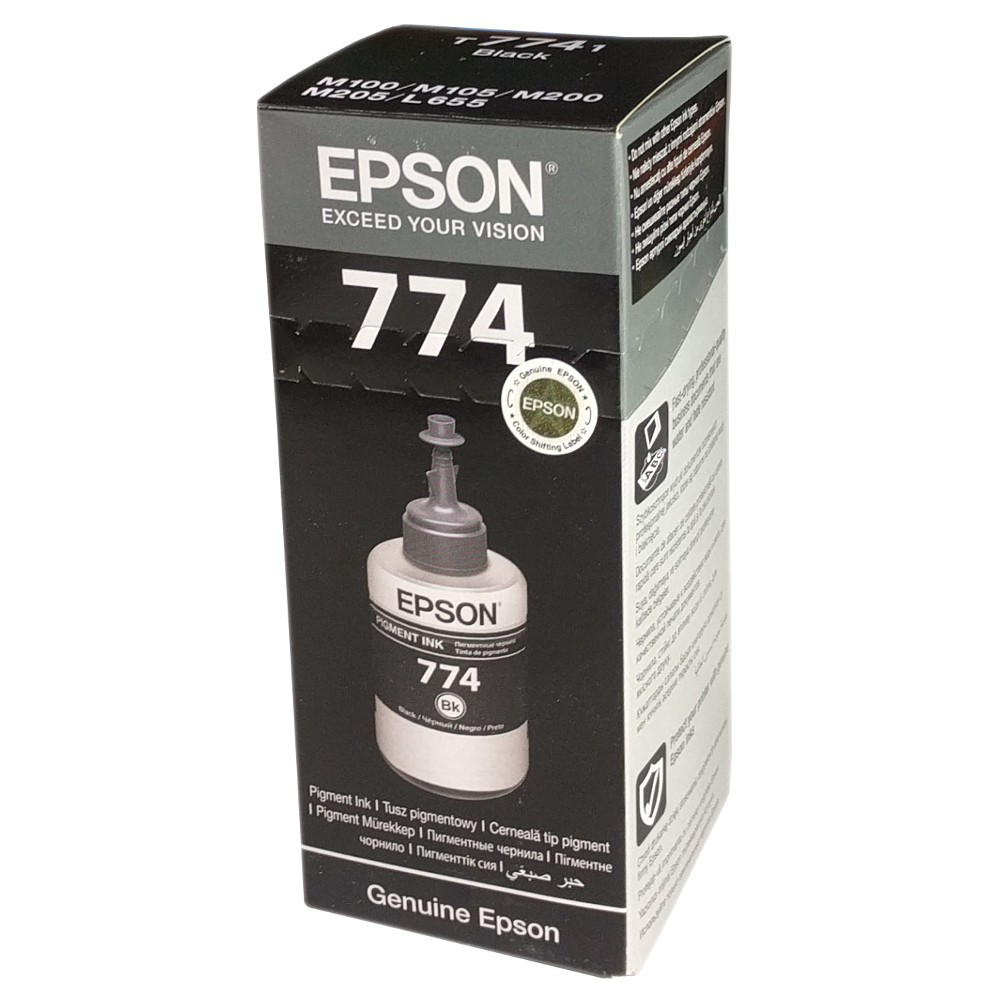 Чернила Epson M100/105/200/205 (O) C13T77414A, black, 140ml