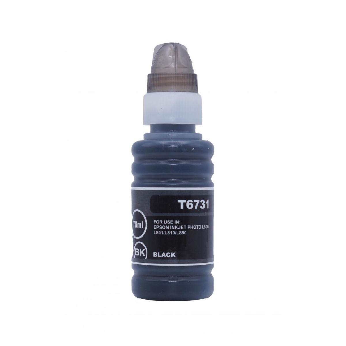 Чернила Epson L800/805/810/850/L1800 (Ninestar) аналог C13T67314A, black, 70ml