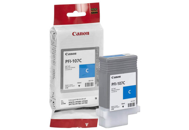 Картридж Canon IPF 670/680/685/770/780/785 (O) PFI-107C, 130 мл, 6706B001