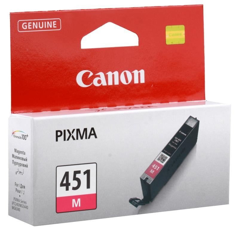 Картридж Canon PIXMA iP7240/MG6340/MG5440 (O) CLI-451M / 6525B001, пурпурный