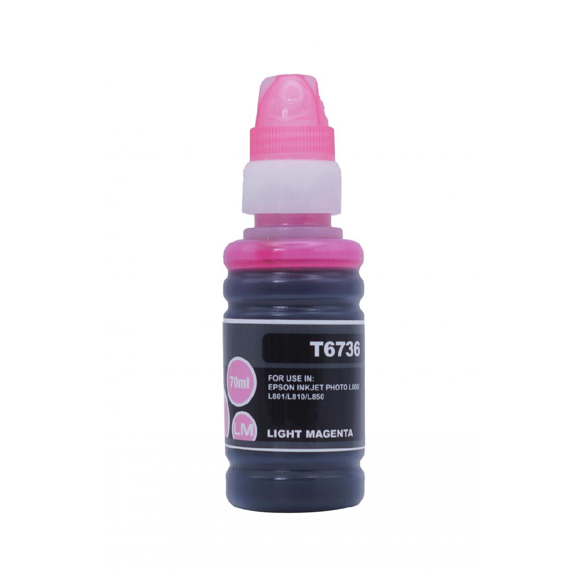 Чернила Epson L800/805/810/850/L1800 (Ninestar) аналог C13T67364A, light magenta, 70ml