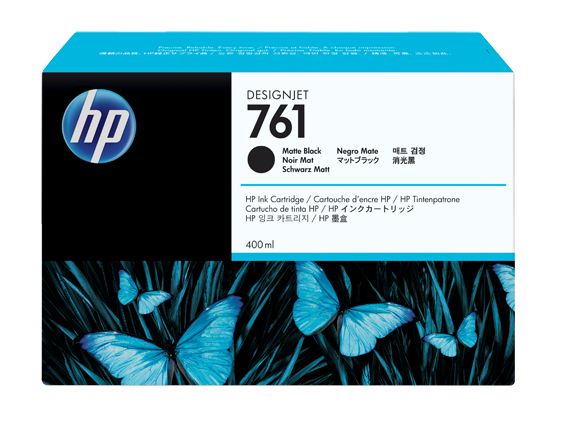 Картридж HP DesignJet T7100/T7200 (O) CM991A/№761, matte black, 400 мл