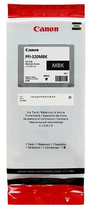 Картридж Canon iPF TM-200/TM-205/TM-300/TM-305 (O) PFI-320MBK/2889C001, matte black, 300 мл