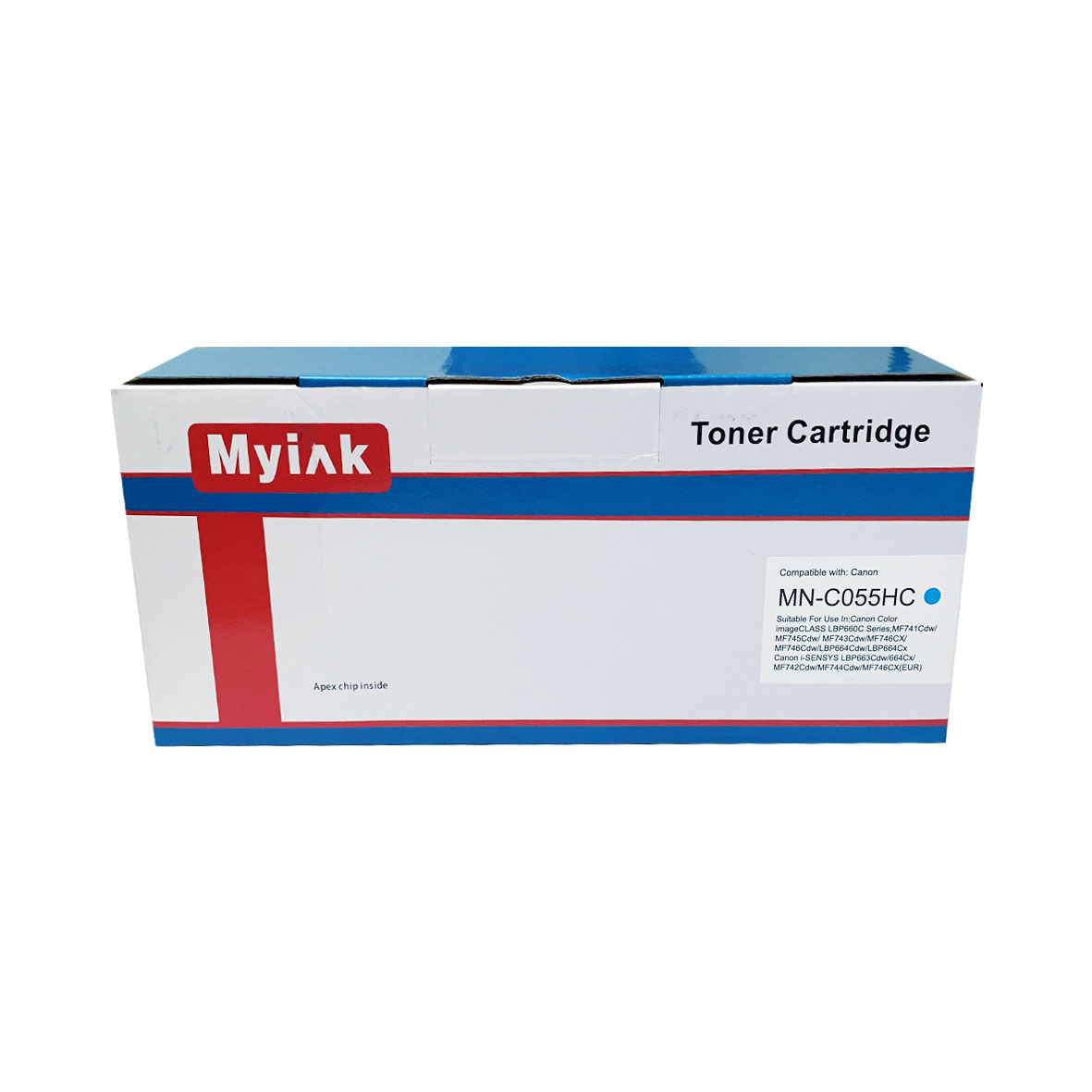 Картридж для CANON LBP-663/ 664, MF746/742/744 Cartridge 055H (R, OEM) синий (5,9K) MyInk