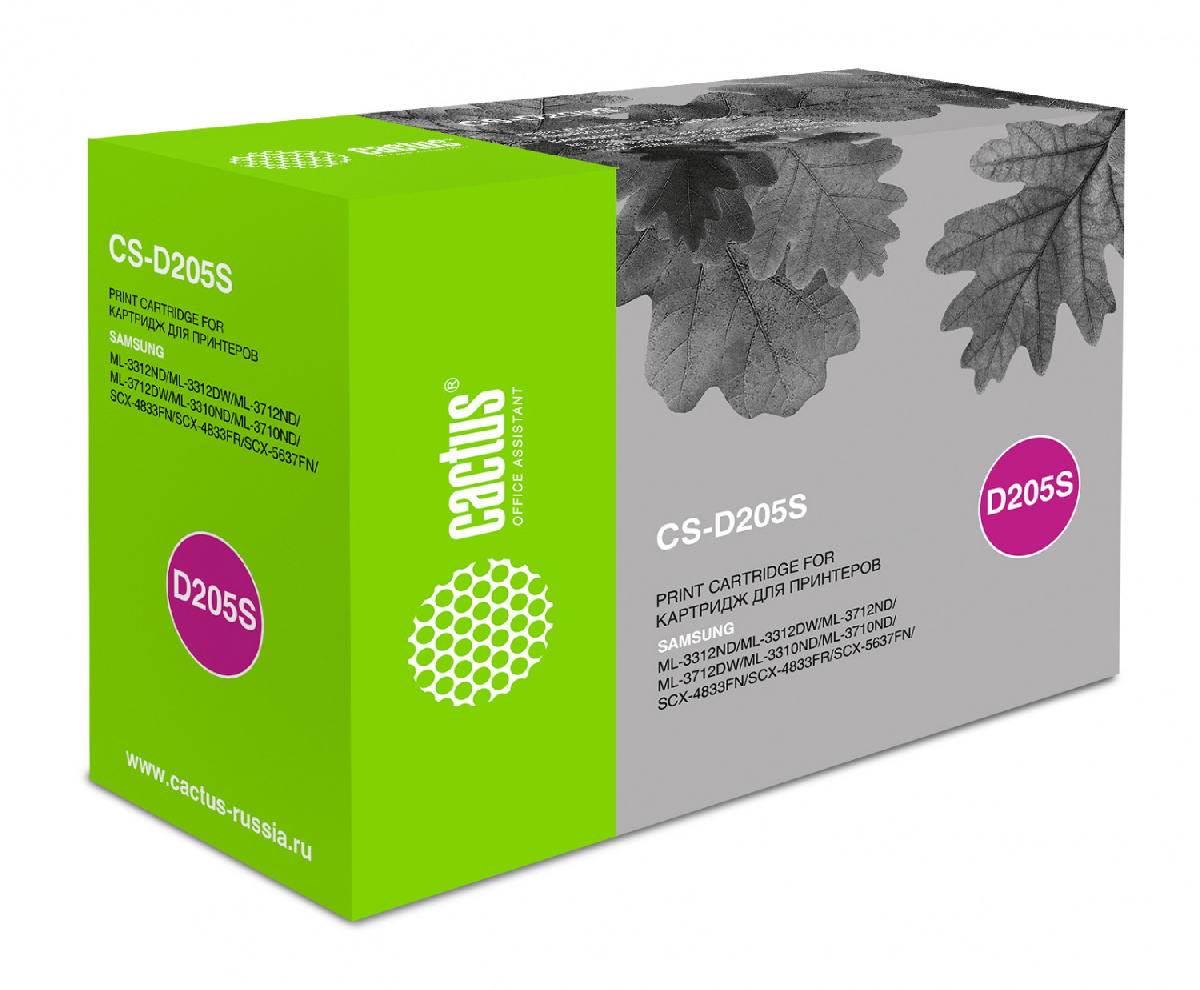 Картридж лазерный Cactus CS-D205S MLT-D205S черный (2000стр.)