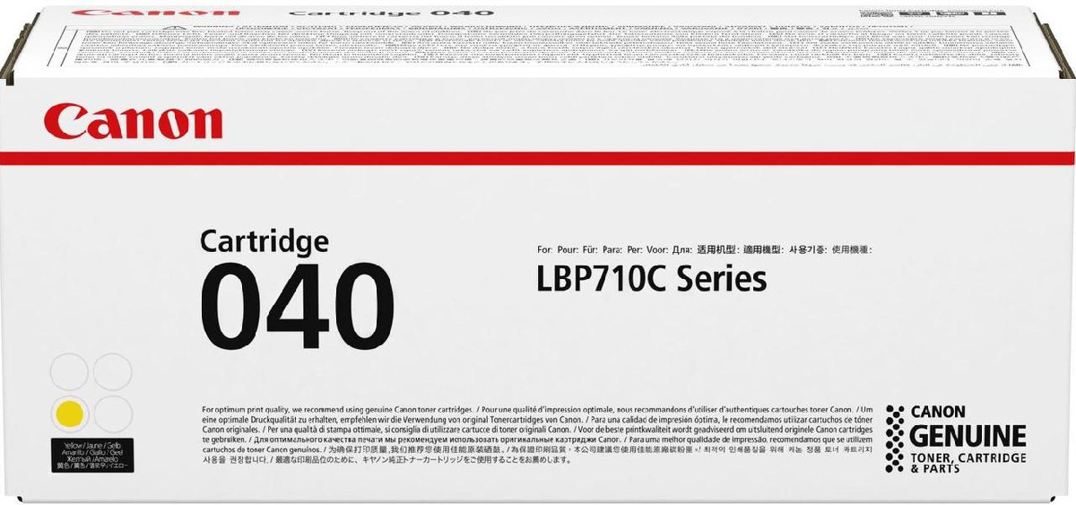 Картридж Canon 040 LBP710/LBP712 (O) Y, 5,4K, 0454C001