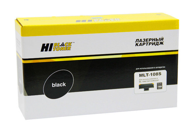 Картридж Samsung ML-1640/1641/2240/2241 (Hi-Black) MLT-D108S, 1,5К