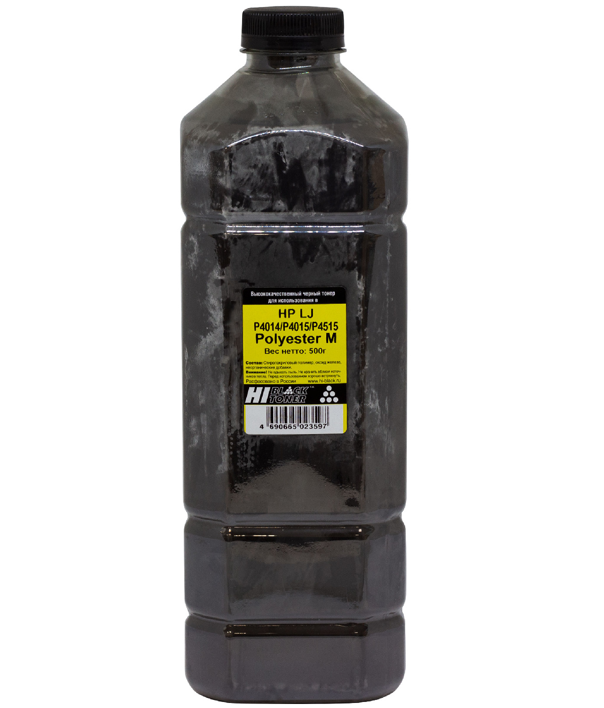Тонер HP LJ P4014/P4015/P4515 (Hi-Black) Polyester M, Bk, 500 г, канистра