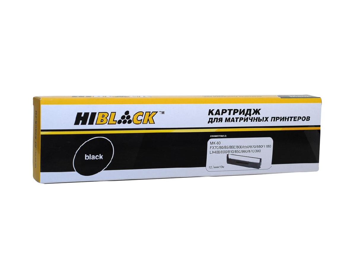 Картридж Epson LX/FX-800/300/400 MX-80 (Hi-Black) Bk, 10м