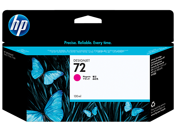 Картридж HP №72 DesignJet T1100/T610 (O) Magenta (130ml) C9372A 