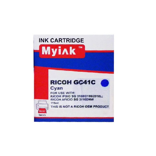 Картридж Ricoh гелевый GC 41C синий (MyInk) 22ml