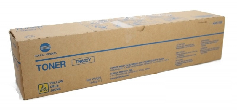 Картридж Konica Minolta Bizhub C1085/C1100 (O) желтый TN-622Y/A5E7250