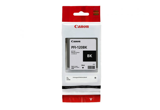 Картридж Canon iPF TM-200/TM-205/TM-300/TM-305 (O) PFI-120Bk, чёрный, 130 мл