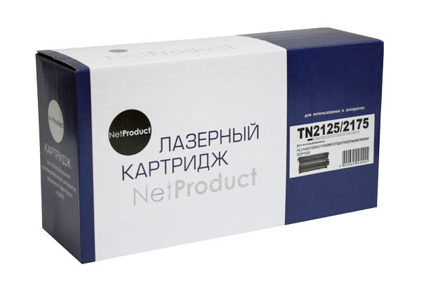 Картридж Brother HL-2140R/2150NR/2170WR/DCP-7030R (NetProduct) TN-2125/2175, 2,6K