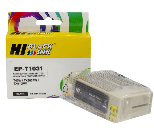 Картридж Epson Stylus Office T40W/TX600FW (Hi-Black) C13T10314A10, BK, экстраповышенной ёмкости