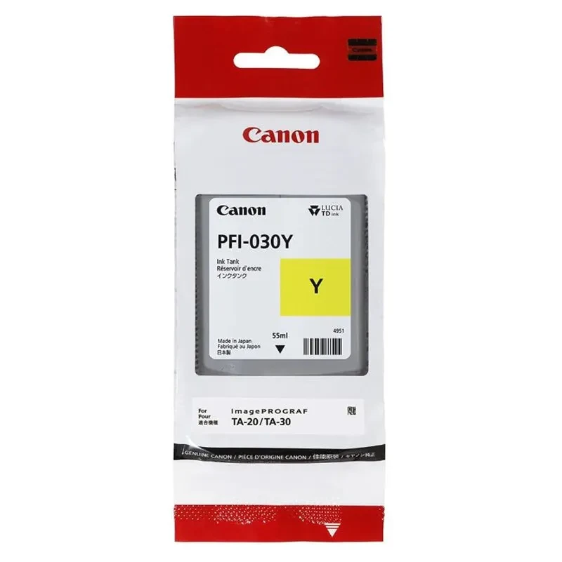 Картридж CANON IPF TA-20/TA-30/TM-240/ТМ-340, PFI-030Y/ 3492C001 (O) Y