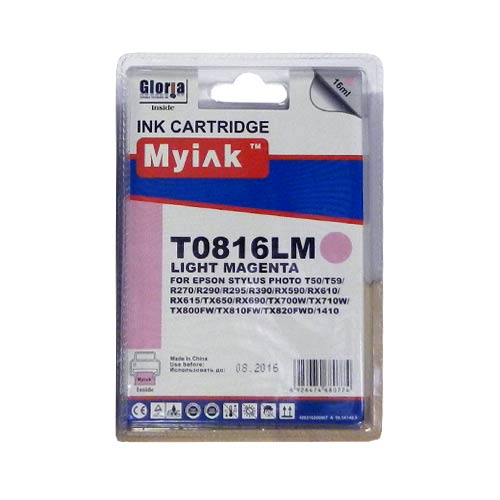 Картридж EPSON R270/390/RX590/TX700/1410 Light Magenta 16ml Dye MyInk T0816/T0826