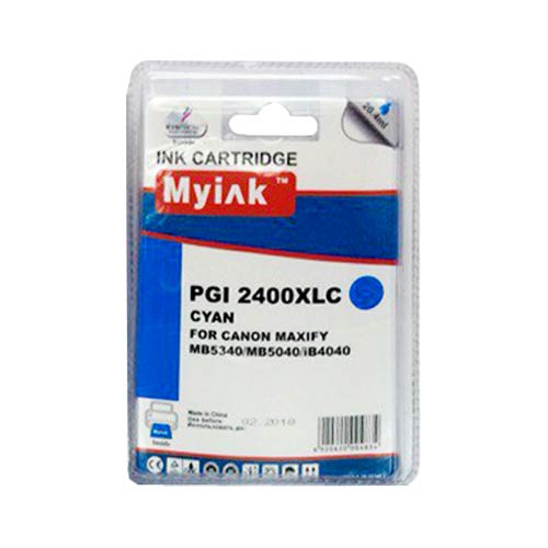 Картридж CANON MAXIFY MB5340/MB5040/iB4040 Cyan (20,4ml, Pigment) MyInk PGI-2400XLC 