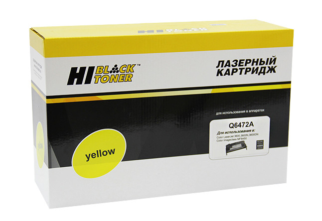 Картридж HP CLJ 3600 (Hi-Black) Q6472A, Y, 4K, ВОССТАН.
