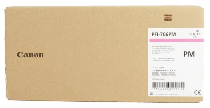 Картридж Canon imagePROGRAF iPF8300/8300s/8400/8400s/9400 (O) PFI-706PM/6686B001, Photo Magenta