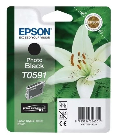 Картридж Epson Stylus Photo R2400 (O) C13T05914010, Bk