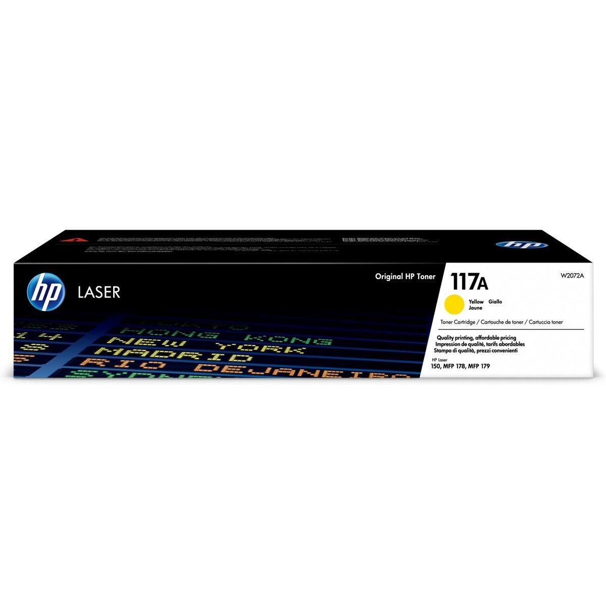Картридж HP Color Laser 150/178/179 (O) 117/ W2072A, Y, 0.7K