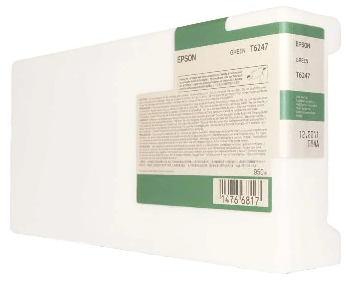 Картридж Epson Stylus Pro GS6000 (O) C13T624700, зеленый, 950 мл