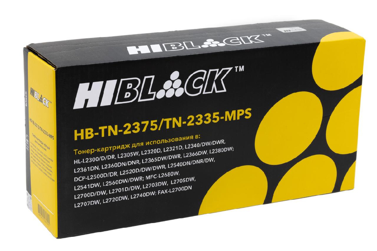 Тонер-картридж Brother HL-L2300/2305/2320/2340/2360 (Hi-Black) 10K (HB-TN-2375/TN-2335-MPS)