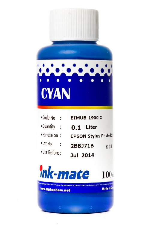 Чернила Epson (Ink-Mate) 100 мл, EIM 1900 C (Синий)