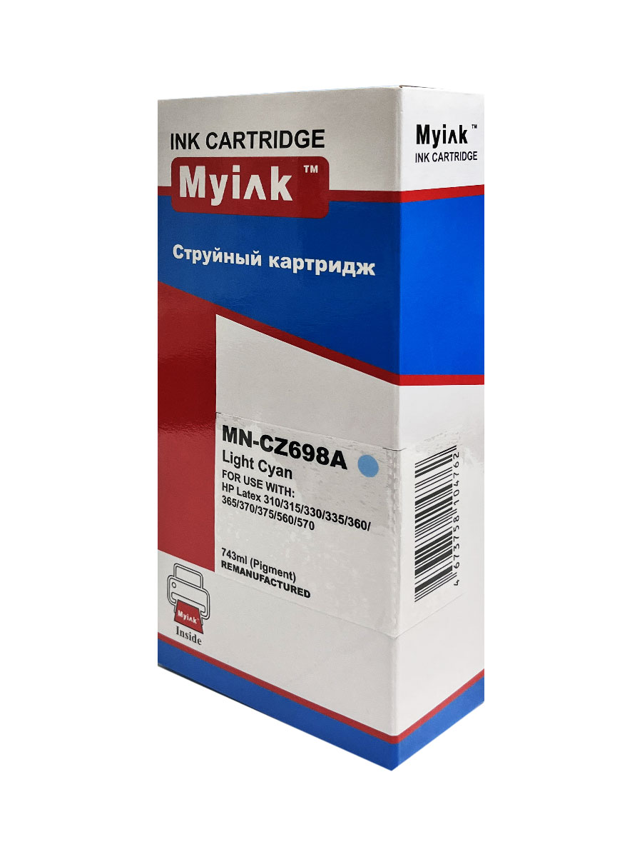 Картридж HP CZ698A (R) light cyan (743ml, Pigment) MyInk (HP 831)