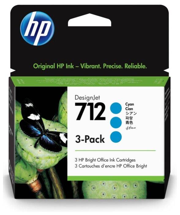 Картридж HP DesignJet T230/T250/T630/T650 (O) 712/3ED77A, C, 3*29 ml