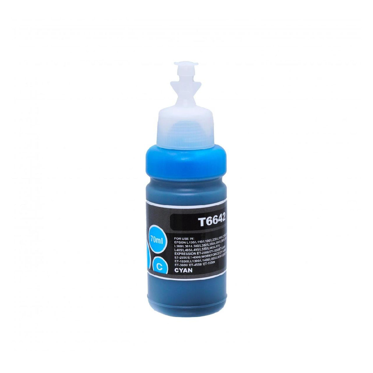 Чернила Epson L100/L110/L200/L210/L300/L355 (Ninestar) T6642 cyan, 70ml