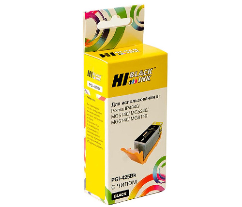Картридж Canon PIXMA iP4840/MG5140/MG6140 (Hi-Black) PGI-425PGBK, BK