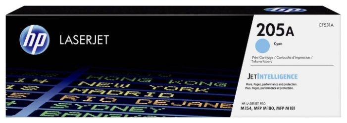Картридж HP Color LaserJet Pro M154/M180/M181 (O) 205A/CF531A, C, 0.9K
