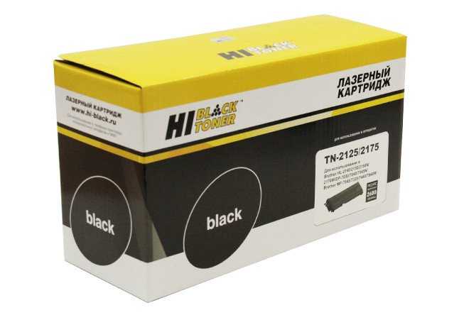Картридж Brother HL-2140R/2150NR/2170WR/DCP-7030R (Hi-Black) TN-2125/2175, 2,6K