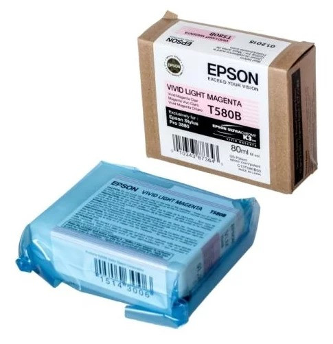 Картридж Epson Stylus Pro 3880 (O) C13T580B00, светло-пурпурный, 80 мл