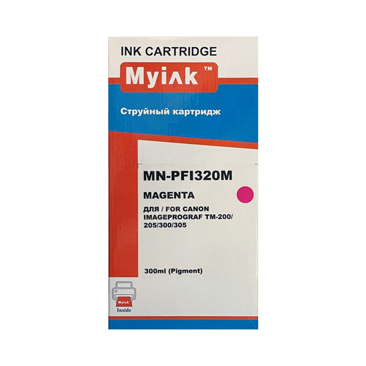 Картридж Canon iPF TM-200/TM-205/TM-300/TM-305 Magenta (300ml, Pigment) MyInk PFI-320M 