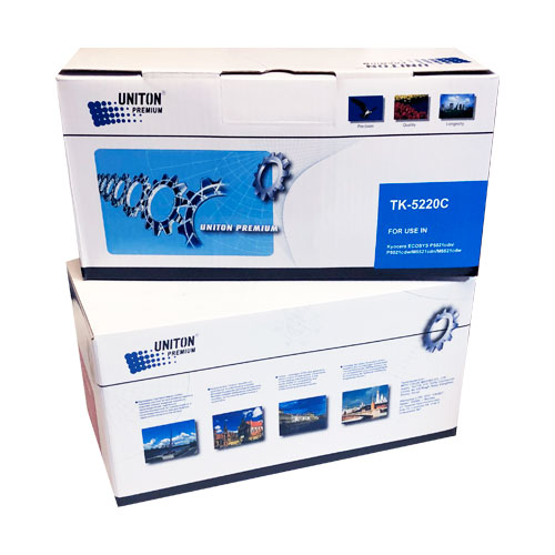 Тонер-картридж для (TK-5220C) KYOCERA (1,2K) синий UNITON Premium GREEN LINE (Eco Protected)