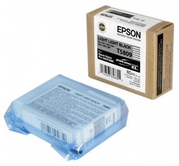 Картридж Epson Stylus Pro 3800/3880 (O) C13T580900, светло-серый, 80 мл