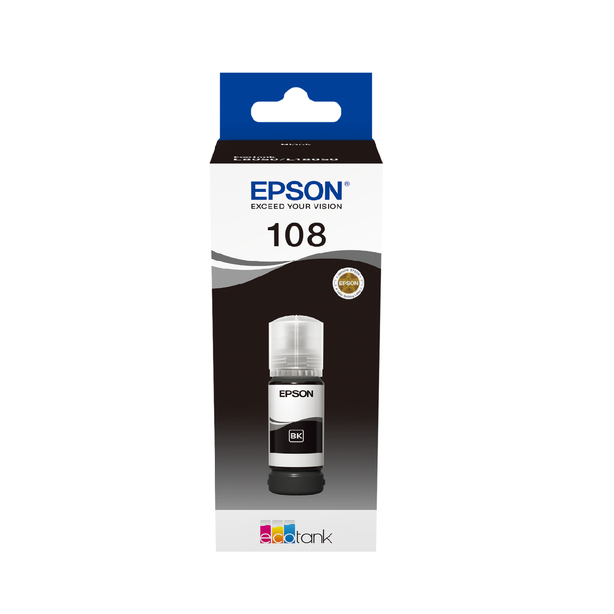 Чернила Epson 108 для L8050/L18050 (O) C13T09C14A чёрные, 70ml