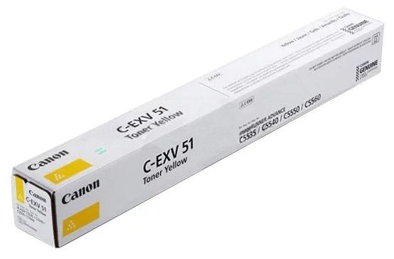 Картридж Canon iR ADV C5535/C5540/C5550/C5560 (O) C-EXV51Y, 60K