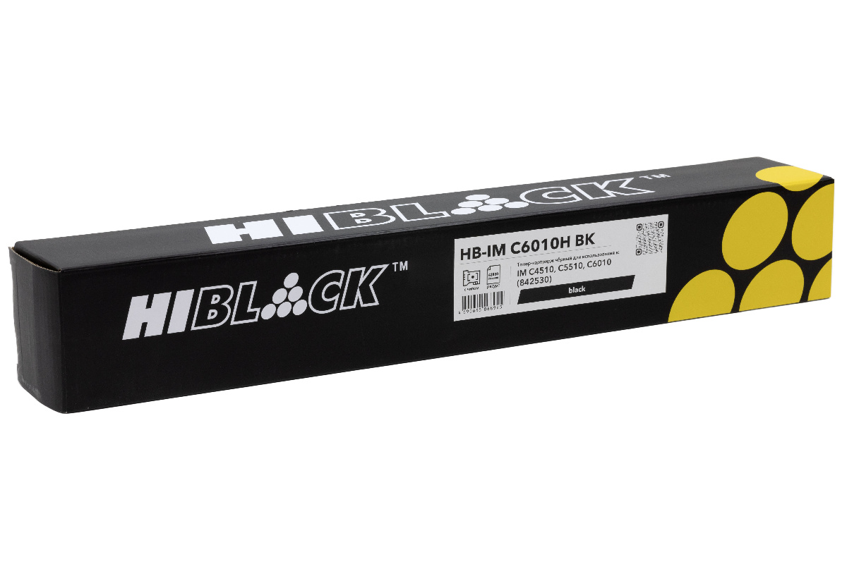 Тонер-картридж Hi-Black (HB-IMC6010H BK) для Ricoh IM C4510 / C5510 / C6010, Bk, 42K