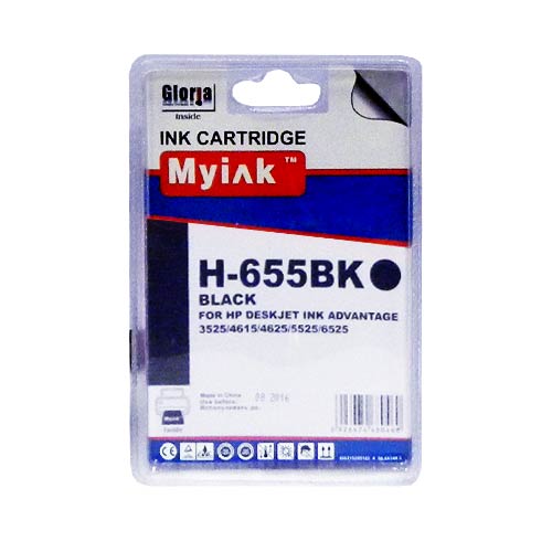 Картридж HP DJ Advantage 3525/4615/5525/6525 CZ109AE Black (21,6ml, Pigment) MyInk (655)