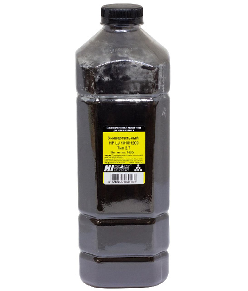 Тонер Hi-Black Универсальный для HP LJ 1010/1200, Тип 2.7, Bk, 1 кг, канистра