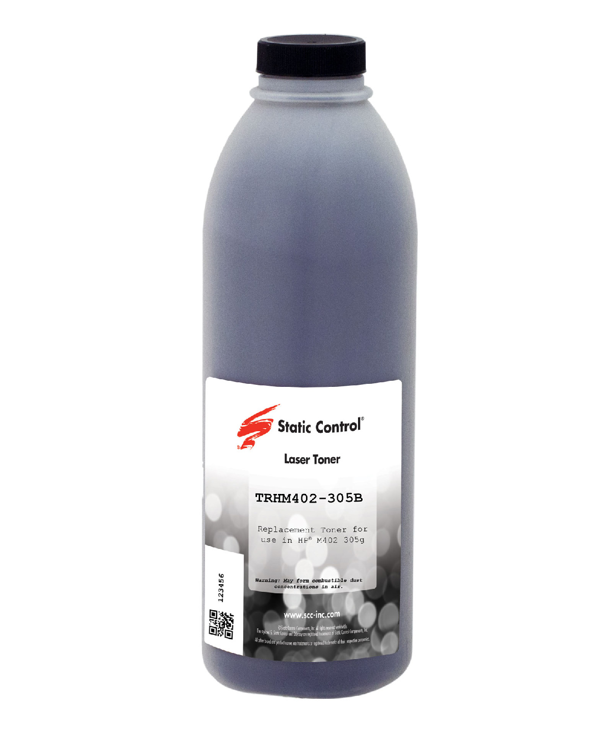 Тонер Static Control для HP LJM402, 305 г, флакон
