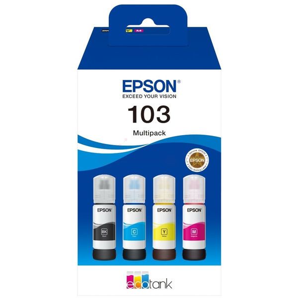 Чернила Epson 103 L1110/L3100/L3101/L3110/L3150/L3151 (O) Multipack Black, Cyan, Magenta, Yellow
