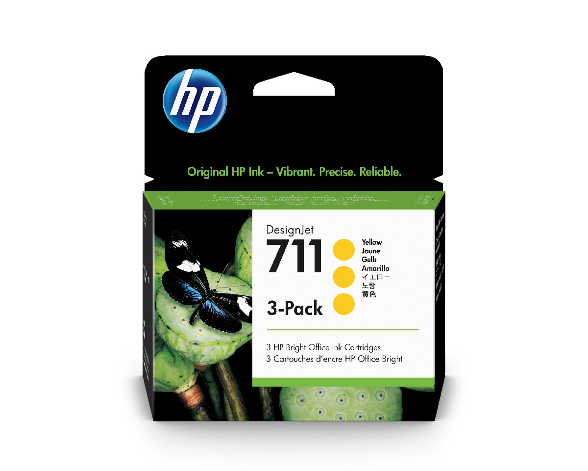 Картридж HP DJ T120/T520 (O) CZ136A, №711, Y, (3*29 мл)