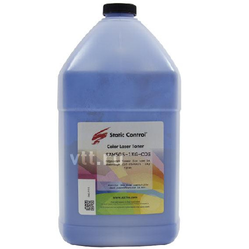 Тонер Samsung CLP-506/504 (Static Control) C, (Odyssey), 1 кг, флакон