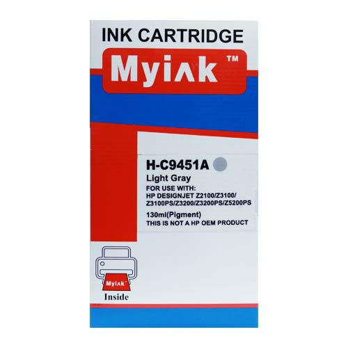 Картридж HP DesignJet Z2100/Z3100/Z3200 C9451A Light Grey (130ml, Dye) MyInk ( 70)